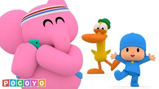 ‍️ Exercício com Elly... Cuidado com Pocoyo e Pato!  | Episódio 1/3 | Pocoyo  Português Brasil