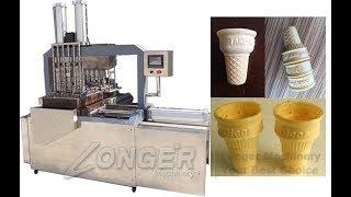 Ice Cream Cone Biscuit Machine|Equipment For Making Ice Wafer Cones WhatsApp +8618537181190