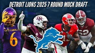 Detroit Lions 2025 7 Round NFL Mock Draft | The Lions Reload in the Trenches and Add More WEAPONS