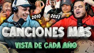 LAS CANCIONES MAS ESCUCHADAS de CADA AÑO!!! LOS LATINOS LIDERANDO….