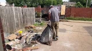 Construction debris removal in Cedar Hill, Texas!! Part 2