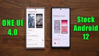 Samsung ONE UI 4.0 vs Stock Android 12 - Side by Side Detailed Comparison