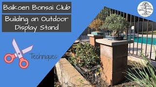 How to Build an Outdoor Display Stand for the Garden - Technique - Baikoen Bonsai Club