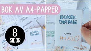 Vik en bok av ett A4-papper | Instruktion - pyssel