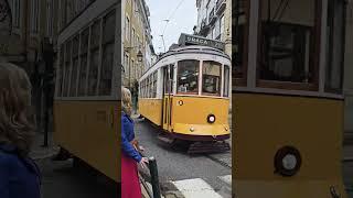 Lisbon's Famous Yellow #Tram Number 28 #lisbon #europetravel #portugal #travel #destinations #fyp