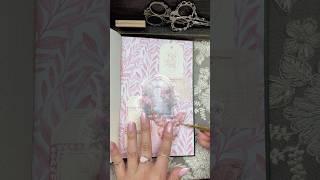 Only 4 more pages left in this journal  Pink Butterflies  ASMR Scrapbook Journal With Me #shorts
