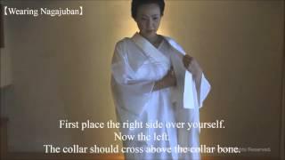 KITSUKE/ How to wear Kimono 【Part.1】----putting on Japanese undergarment( ＾∀＾)