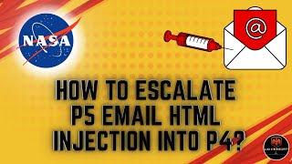 How To Escalate P5 Email HTML injection into P4? || #cybersecurity #bugbounty #tech