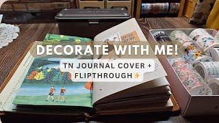  Decorating My 2023 Traveler’s Notebook Memory Keeping Journal Cover + Flip-Through!