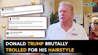 Donald Trump's new hairdo causes quite a stir online