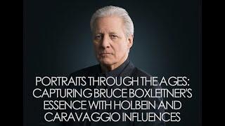 Portraits Through the Ages: Capturing Bruce Boxleitner's Essence with Holbein and Caravaggio Style