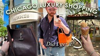 Luxury Shopping Vlog Chicago ️ Did I Get an Hermes Lindy?