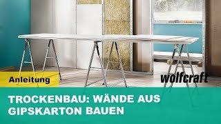 Trockenbau Anleitung: Wände aus Gipskarton bauen | wolfcraft