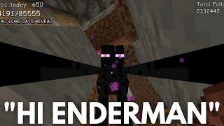 Ranboo tries to Nametag an Enderman - Dream SMP