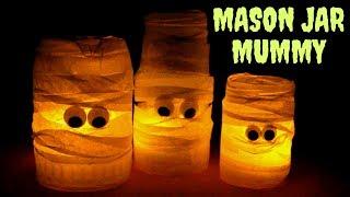 Mason Mummy Jar | Glow in the Dark Mummy | Halloween Crafts