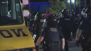 Unlawful assembly declared, 9 arrested at Portland protests