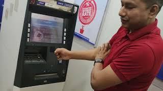 PLC Debit Card Working Cash Withdraw ATM Booth In India 