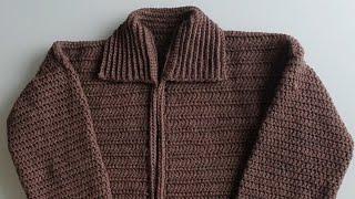 [MUITO FÁCIL] Casaco de lã feminino em crochê, [PASSO A PASSO] | Adriana Crochê #aprendendocroche