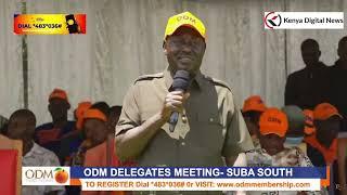 Raila Odinga addresses Luos in Suba South, Homa Bay county!!