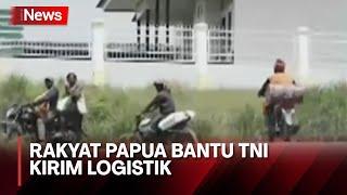 Demi Ciptakan Rasa Aman, TNI Bersama Rakyat Papua Gotong Royong Kirim Logistik