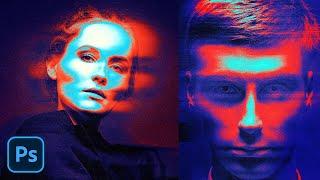 Grain Heat Map Thermal Photo Effects Photoshop Tutorial