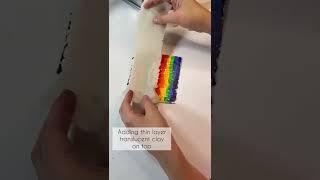 Watercolor technique/ polymer clay tutorial