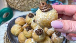 CASTAGNOLE ALLA NUTELLA dolci di carnevale