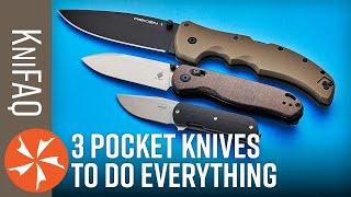 KnifeCenter FAQ #180: $150 Knife Trio