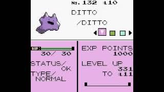 Effects of Ditto transforming into ????? (0, 252, 254, 255) and Egg (253) (Generation II)