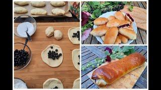 Пирожки с чёрной смородиной/Тесто на минералке/Просто, быстро, вкусно!/Kuchelein mit Johannisbeere