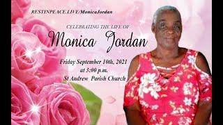 Live stream of funeral service and interment for Monica Jordan