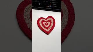 Heart Tissue Textured Art #shorts #artshorts #art #shortsviral #diycrafts #craft #diy #painting