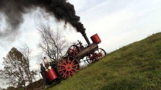 Hill climbing with a Minneapolis steam traction engine