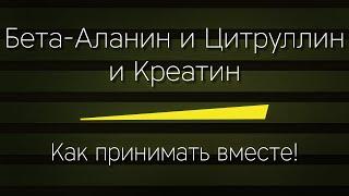 БЕТА-АЛАНИН, ЦИТРУЛЛИН, КРЕАТИН - как принимать вместе ПРАВИЛЬНО!