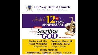12th Anniversary @ LifeWay Baptist Church Elewuro