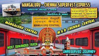  MANGALORE SUPERFAST EXPRESS Travel Vlog !!! Unreserved Journey In Demanded Train !!! Fastest train