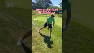 How to play from downslopes | Golf