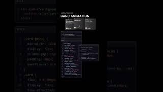  amazing Card️ Hover animation using HTML CSS  try it.  #coding #webdevelopment #webdesign #css