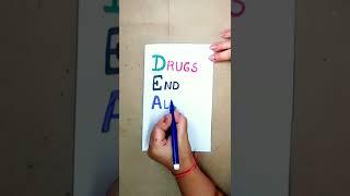 Drawing on No Drugs Day || Poster Against Drug Day