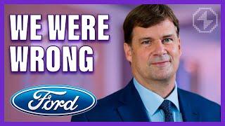 Ford CEO: "We were wrong about Tesla." Reveals New EV Strategy