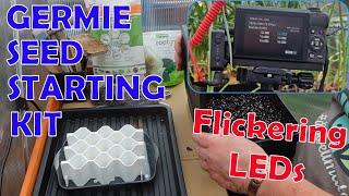 Sowing Seeds in the GERMIE SEED STARTER KITS + Fixing LEDs Flickering on Video