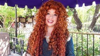 Meeting Princess Merida at Disneyland: Talks Brothers & Princess Elena, Disney Pixar, Brave