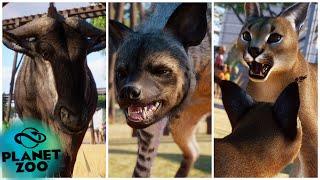  ALL 8 NEW ANIMALS SHOWCASED - Planet Zoo Grassland Animal Pack [4K]
