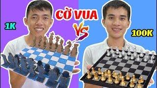 CỜ VUA TỰ LÀM 1K VS BÀN CỜ VUA GỖ 100K - Đồ Chơi Con Nhà Giàu Và Con Nhà Nghèo | TGS