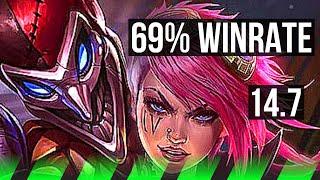 SHACO vs VI (JGL) | Rank 5 Shaco, 69% winrate, 11/2/13, Dominating | KR Challenger | 14.7