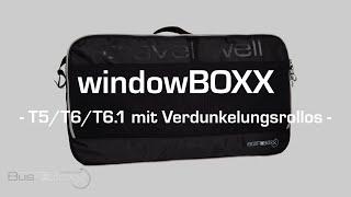 BUS-BOXX  ● windowBOXX T5/T6/T6.1 mit Verdunkelungsrollos ●