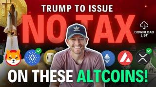 ️These ALTCOINS To SKYROCKET With NO TAX In 2025! (Downloadable List)