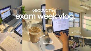 PRODUCTIVE study vlog  — exam week, waking up ay 4:00 AM, intense studying, lots of coffee ️