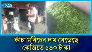 কাঁচা মরিচের দাম বেড়েছে কেজিতে ১৬০ টাকা | Bazar | Price | Rtv News