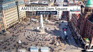 Tour inAmsterdam Dam Square 4K | Trip Guide | Paris France